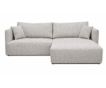 Modernes Ecksofa L-Form mit Schlaffunktion und Bettkasten, Stoff ARAGON - Farbvarianten, MAGNUM N2