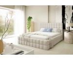 Komfortables Polsterbett 140x200 cm mit Bettkasten, Ehebett PRATO T21