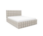 Komfortables Polsterbett 140x200 cm mit Bettkasten, Ehebett PRATO T21