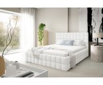 Modernes Polsterbett 160x200 cm mit dekorativen Steppnähten, Doppelbett PRATO T21