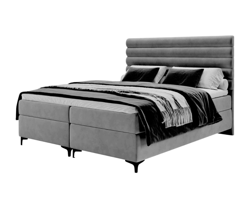 Modernes Kontinentalbett 160x200 cm mit 2 separaten Bettkästen, Doppelbett PRAGA 1 Modernes Kontinentalbett 160x200 cm mit 2 separaten Bettkästen, Doppelbett PRAGA 1