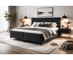 Modernes Kontinentalbett 160x200 cm mit 2 separaten Bettkästen, Doppelbett PRAGA 1 Modernes Kontinentalbett 160x200 cm mit 2 separaten Bettkästen, Doppelbett PRAGA 1