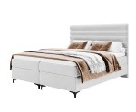 Großes Boxspringbett 200x200 cm mit Bettkasten und Matratze, Ehebett PRAGA 1