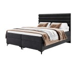 Großes Boxspringbett 200x200 cm mit Bettkasten und Matratze, Ehebett PRAGA 1