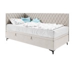 Teenagerbett 80x200 cm mit Bettkasten und Seitenteilen, Polsterbett ANABELLA 1R