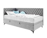 Modernes Eckbett 90x200 cm mit Stauraum und Seitenteilen, Polsterbett ANABELLA 1R Modernes Eckbett 90x200 cm mit Stauraum und Seitenteilen, Polsterbett ANABELLA 1R
