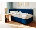 Modernes Eckbett 90x200 cm mit Stauraum und Seitenteilen, Polsterbett ANABELLA 1R Modernes Eckbett 90x200 cm mit Stauraum und Seitenteilen, Polsterbett ANABELLA 1R