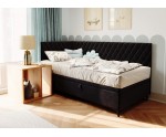 Modernes Eckbett 90x200 cm mit Stauraum und Seitenteilen, Polsterbett ANABELLA 1R Modernes Eckbett 90x200 cm mit Stauraum und Seitenteilen, Polsterbett ANABELLA 1R