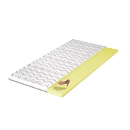 Topper VISCO Höhe 7 cm, Viscoschaum, Bezug SILVER LIFE mit SILBERFÄDEN, ARKO 6