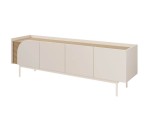 TV Schrank 172 cm 4-türig, TV Lowboard in Macadamia / Eiche Spring, KARMEL 9