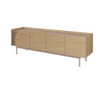 TV Schrank 172 cm 4-türig, TV Lowboard in Eiche Spring / Toffee, KARMEL 9