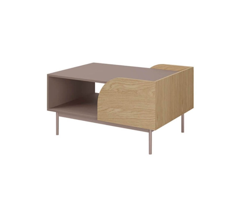 Design-Couchtisch für Wohnzimmer, Beistelltisch in Eiche Spring / Toffee, KARMEL 12 Design-Couchtisch für Wohnzimmer, Beistelltisch in Eiche Spring / Toffee, KARMEL 12