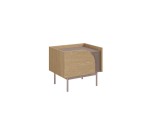 Nachttisch links, 57 cm breit, Nachtkonsole in Eiche Spring / Toffee, KARMEL 13L