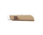 Wandboard Breite 120 cm, hängendes Bücherregal in Eiche Spring / Toffee, KARMEL 15