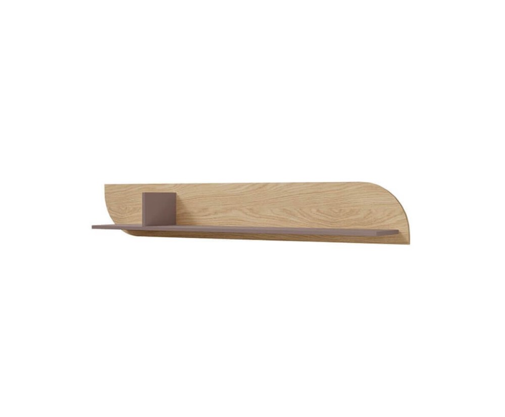 Wandboard Breite 150 cm, hängendes Bücherregal in Eiche Spring / Toffee, KARMEL 14 Wandboard Breite 150 cm, hängendes Bücherregal in Eiche Spring / Toffee, KARMEL 14