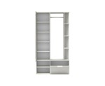 Weiße Flurgarderobe mit Spiegel, Regalböden, Schuhschrank, NALA G1
