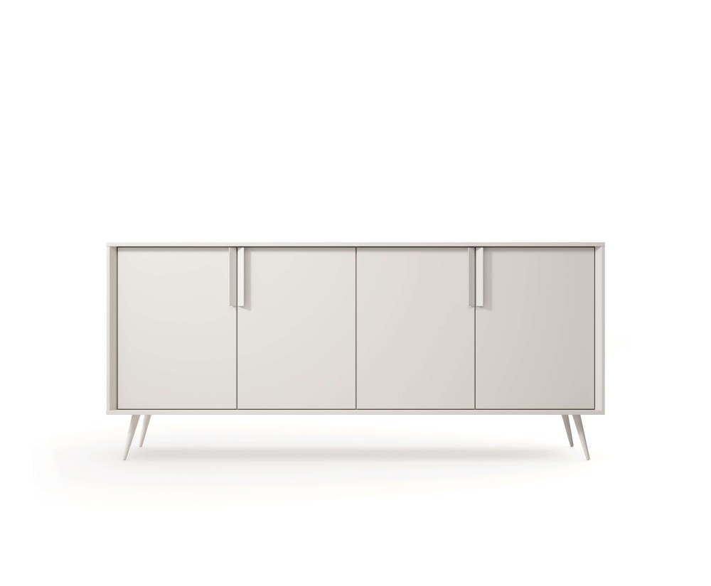 Große stilvolle Kommode 186,5 cm breit, 4-türig, Sideboard in Kaschmir auf Metallfüßen, MADERO B Große stilvolle Kommode 186,5 cm breit, 4-türig, Sideboard in Kaschmir auf Metallfüßen, MADERO B