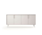 Große stilvolle Kommode 186,5 cm breit, 4-türig, Sideboard in Kaschmir auf Metallfüßen, MADERO B Große stilvolle Kommode 186,5 cm breit, 4-türig, Sideboard in Kaschmir auf Metallfüßen, MADERO B