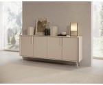 Große stilvolle Kommode 186,5 cm breit, 4-türig, Sideboard in Kaschmir auf Metallfüßen, MADERO B Große stilvolle Kommode 186,5 cm breit, 4-türig, Sideboard in Kaschmir auf Metallfüßen, MADERO B