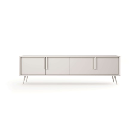 TV Board 186,5 cm breit, 4-türig, TV Schrank in Kaschmir auf Metallfüßen, MADERO C