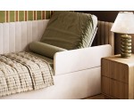 Seniorenbett 90x200 cm universal mit verstellbarem Lattenrost per Fernbedienung und RAUSFALLSCHUTZ, CARLOS SEB