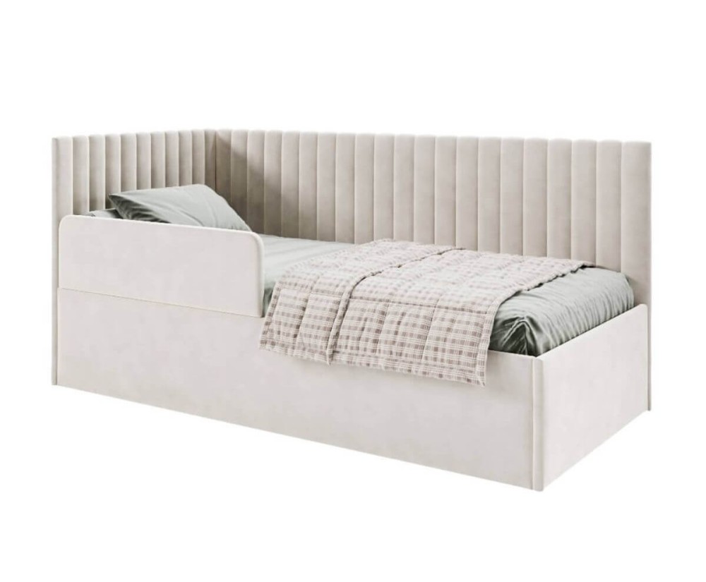 Seniorenbett 90x200 cm universal mit verstellbarem Lattenrost per Fernbedienung und RAUSFALLSCHUTZ, CARLOS SEB