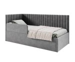 Bequemes Bett 100x200 cm für Senioren universal mit verstellbarem Lattenrost per Fernbedienung und RAUSFALLSCHUTZ, CARLOS SEB