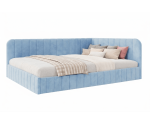 Eckbett 140x200 cm mit Bettkasten und Lattenrost für Schlafzimmer, Doppelbett für Dachschräge, MARIO SM 02 Eckbett 140x200 cm mit Bettkasten und Lattenrost für Schlafzimmer, Doppelbett für Dachschräge, MARIO SM 02