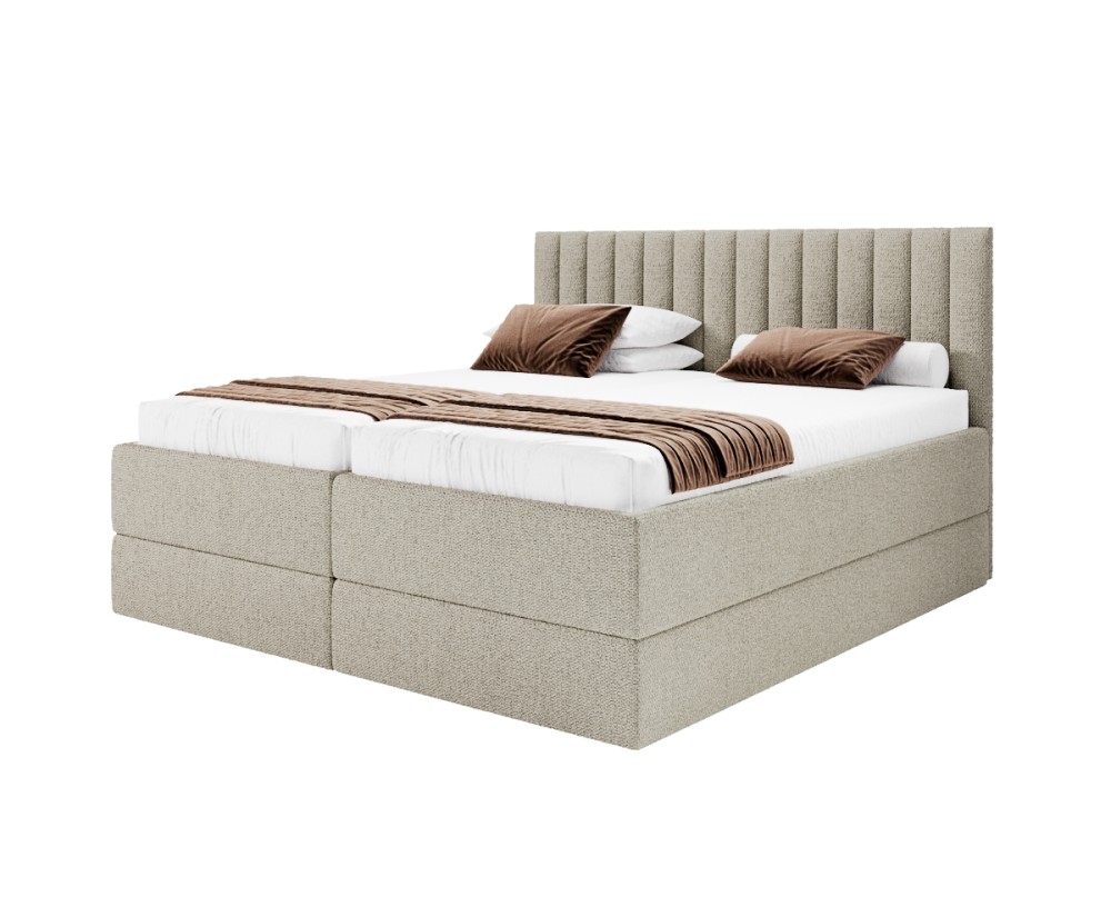 Seniorenbett 180x200 cm mit verstellbarem Lattenrost, Doppelbett verstellbar per Fernbedienung, PEDRO SE