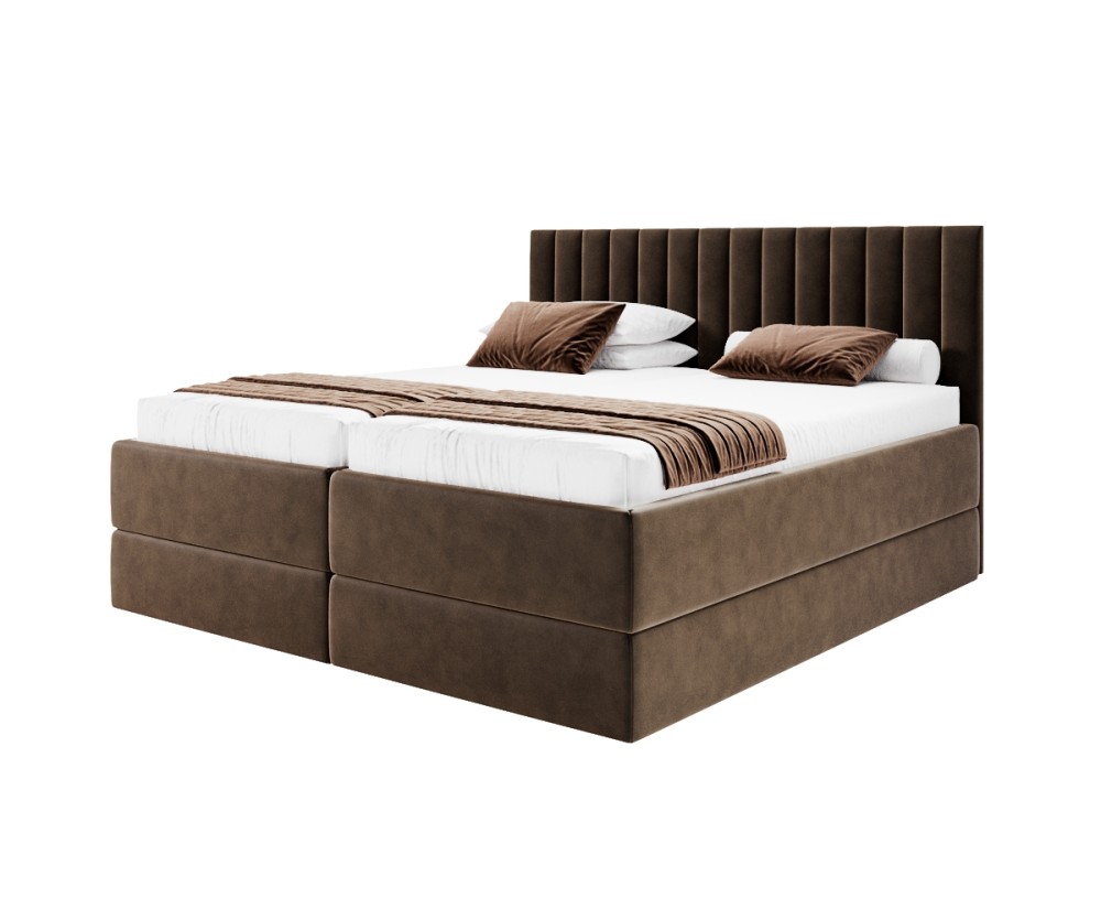 Seniorenbett 180x200 cm mit verstellbarem Lattenrost, Doppelbett verstellbar per Fernbedienung, PEDRO SE