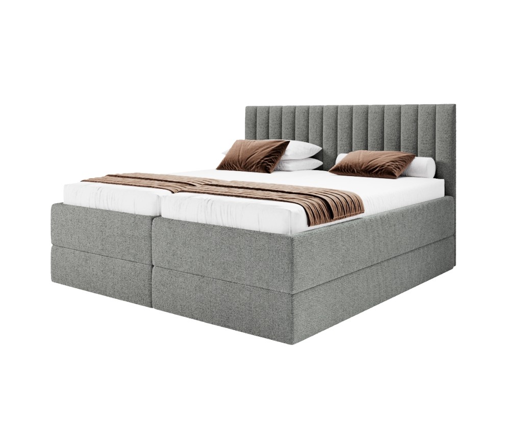 Boxspringbett 200x200 cm mit 2 verstellbaren Lattenrosten und 2 Bettkästen, Verstellfunktion mit Fernbedienung, PEDRO SE Boxspringbett 200x200 cm mit 2 verstellbaren Lattenrosten und 2 Bettkästen, Verstellfunktion mit Fernbedienung, PEDRO SE