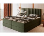 Boxspringbett 200x200 cm mit 2 verstellbaren Lattenrosten und 2 Bettkästen, Verstellfunktion mit Fernbedienung, PEDRO SE