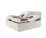 Boxspringbett 200x200 cm mit 2 verstellbaren Lattenrosten und 2 Bettkästen, Verstellfunktion mit Fernbedienung, PEDRO SE
