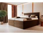 Boxspringbett 200x200 cm mit 2 verstellbaren Lattenrosten und 2 Bettkästen, Verstellfunktion mit Fernbedienung, PEDRO SE
