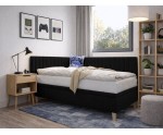 Gepolstertes Eckbett 100x200 cm mit Bettkasten, ohne Matratze, AMELIA 1R