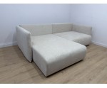 Modernes Ecksofa in L-Form mit Schlaffunktion & Bettkasten, Stoff ARAGON Creme, MAGNUM N2