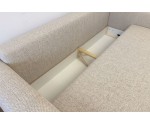 Elegante Couch 245 cm mit Schlaffunktion & Stauraum, Stoff ARAGON Beige, MAGNUM K1