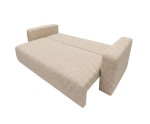 Elegante Couch 245 cm mit Schlaffunktion & Stauraum, Stoff ARAGON Beige, MAGNUM K1