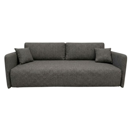 Stilvolles Sofa mit Stauraum und Schlaffunktion, Stoff ARAGON 97 dunkelgrau, MAGNUM K2