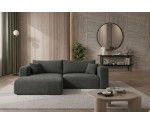 Funktionales Ecksofa in L-Form mit Stauraum und DL-Automat, Stoff ARAGON 97 dunkelgrau, MAGNUM N1 Funktionales Ecksofa in L-Form mit Stauraum und DL-Automat, Stoff ARAGON 97 dunkelgrau, MAGNUM N1
