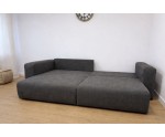 Funktionales Ecksofa in L-Form mit Stauraum und DL-Automat, Stoff ARAGON 97 dunkelgrau, MAGNUM N1 Funktionales Ecksofa in L-Form mit Stauraum und DL-Automat, Stoff ARAGON 97 dunkelgrau, MAGNUM N1