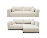 Universelles Sofa mit Eckfunktion 2-in-1 (Sofa / Ecksofa), Schlaffunktion & Bettkasten, frei stellbar, MAGNUM DUO 1