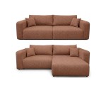 Universelles Sofa mit Eckfunktion 2-in-1 (Sofa / Ecksofa), Schlaffunktion & Bettkasten, frei stellbar, MAGNUM DUO 1