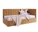 Kinderbett 90x200 mit zusätzlichem Schlafplatz und geräumiger Schublade, funktionales Ausziehbett ALVIN 01 MN