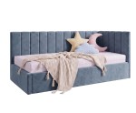 Kinderbett 90x200 mit zusätzlichem Schlafplatz und geräumiger Schublade, funktionales Ausziehbett ALVIN 01 MN