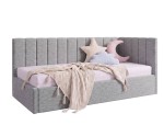 Kinderbett 90x200 mit zusätzlichem Schlafplatz und geräumiger Schublade, funktionales Ausziehbett ALVIN 01 MN