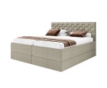 Boxspringbett 180x200 cm mit 2 verstellbaren Lattenrosten per Fernbedienung, 2 separate Bettkästen, Komfortbett PEKIN SE