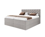 Boxspringbett 180x200 cm mit 2 verstellbaren Lattenrosten per Fernbedienung, 2 separate Bettkästen, Komfortbett PEKIN SE