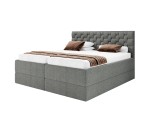 Boxspringbett 180x200 cm mit 2 verstellbaren Lattenrosten per Fernbedienung, 2 separate Bettkästen, Komfortbett PEKIN SE