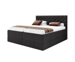 Boxspringbett 180x200 cm mit 2 verstellbaren Lattenrosten per Fernbedienung, 2 separate Bettkästen, Komfortbett PEKIN SE
